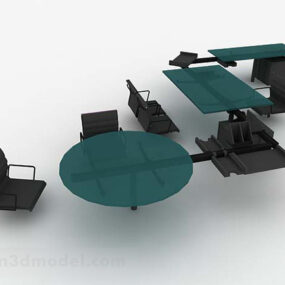 ערכת כיסאות משרדית דגם תלת מימד