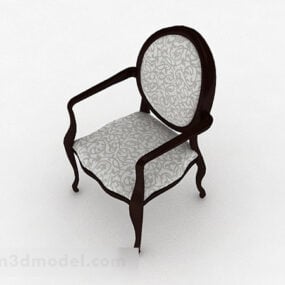 كرسي منزلي ريترو نموذج ثلاثي الأبعاد