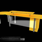 Keltaiset huonekalut toimistopöytä
