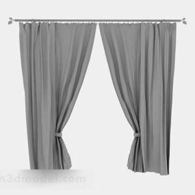 Furniture Gray Curtain 3d model