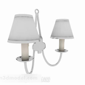 Furniture Gray Minimalist Wall Lamp 3d model