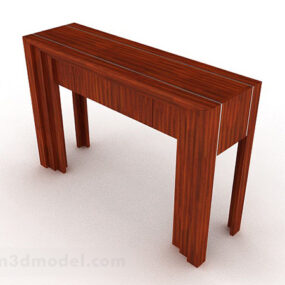 Wooden Desk Furniture 3d model