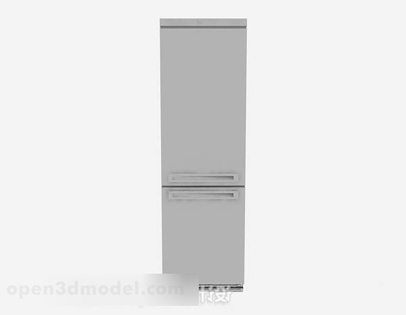Gray Refrigerator Two Doors