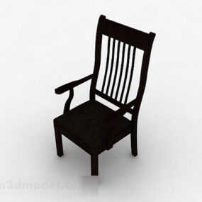Wooden Home Chair Back Ladders 3d model