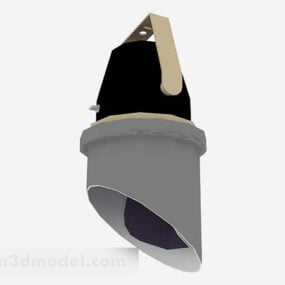 3д модель серого точечного светильника Ray Mount