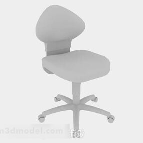 Gray Common Wheels Chair 3d model