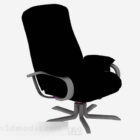 Black Fabric Office Wheel Chair
