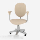 Yellow Fabric Office Staff Chair
