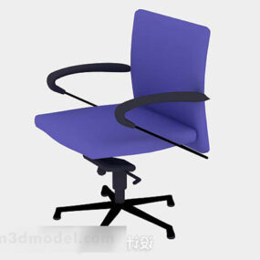 Blue Common Office Chair 3d model