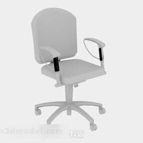 مدل سه بعدی صندلی اداری معمولی خاکستری