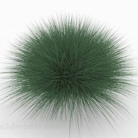 3д модель куста зеленой травы