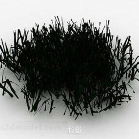 3д модель темно-зеленой травы