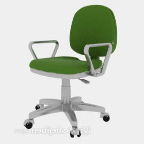 Green Office Staff Chair 3D-malli