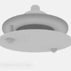 Gray Ceiling Lamp Round Style