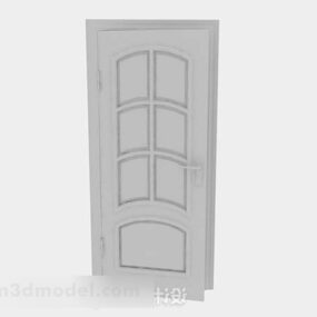 Porte de maison en bois antique modèle 3D