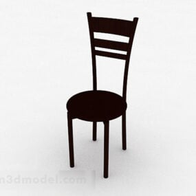 Wooden Chair With Back Ladders 3d model