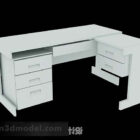 โต๊ะทำงาน Mdf สีขาว