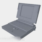 Oude grijze laptop