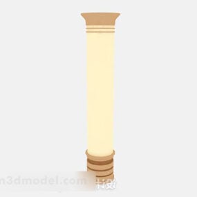 Modello 3d del pilastro giallo