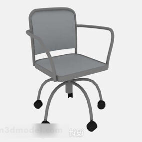 כיסא משרדי אפור V2 דגם תלת מימד