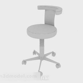 Gray Office Chair V3 3d model