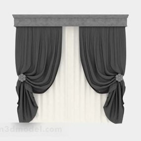 Gray Curtain V1 3d model