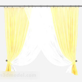 黄色窗帘V1 3d模型