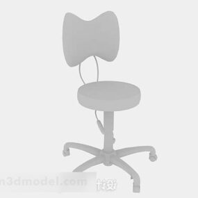 Gray Office Chair V6 3d model