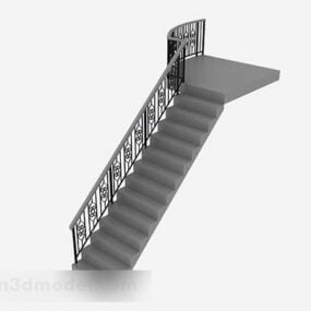 Mô hình 1d Cầu thang màu xám V3