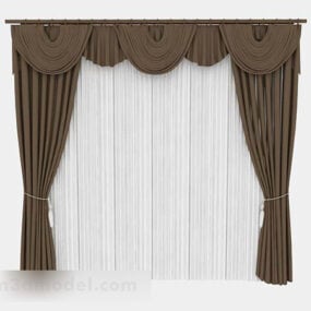 Brown Curtain V3 3d model