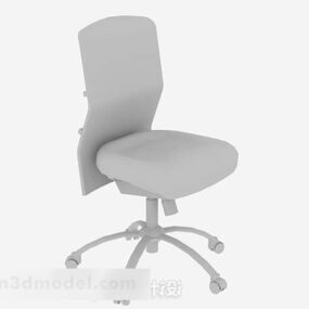Gray Office Chair V8 3d model