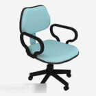 Niebieskie krzesło biurowe V4