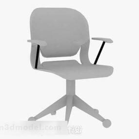 Gray Office Chair V8 3d model