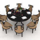 Round Dining Table Chair V1
