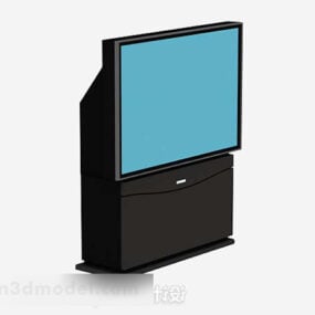 Чорний телевізор V3 3d модель
