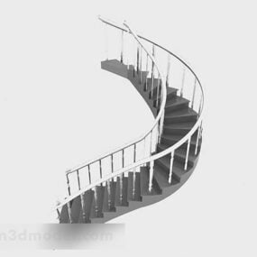 Graue Treppe 3D-Modell