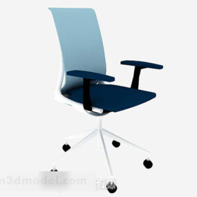 Blauer Bürostuhl V6 3D-Modell