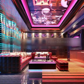 Bar Club Sofa Furniture Interior 3d model