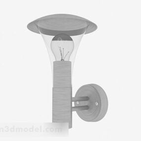 Gray Wall Lamp 3d model