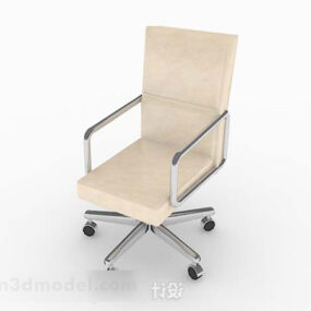Gul Minimalistisk Lounge Chair 3d model