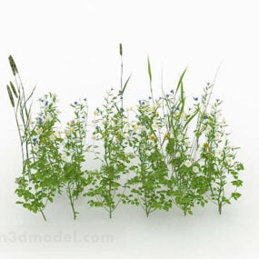 녹색 잡초 잔디 3d 모델