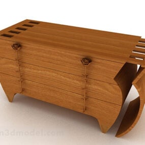 Domowa prywatna drewniana szafka Model 3D