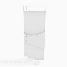 Simple Wall Lamp White Color 3d model