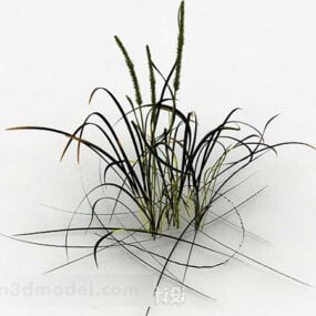 Malý 3D model keře zelené trávy