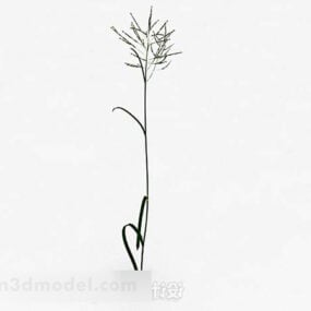 Green Grass Flower Plant 3d model