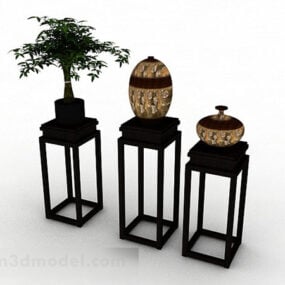 3д модель украшения мебели в китайском стиле