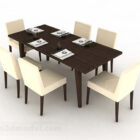 Simple Dining Table And Chair V1