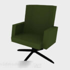 Bürostuhl aus grünem Stoff V1