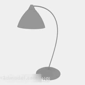 회색 페인트 책상 램프 3d 모델