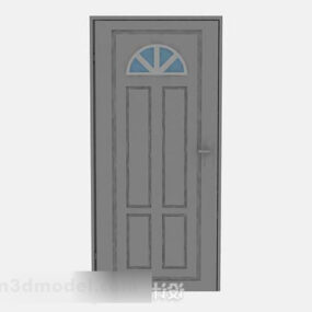 회색 집 문 V1 3d 모델